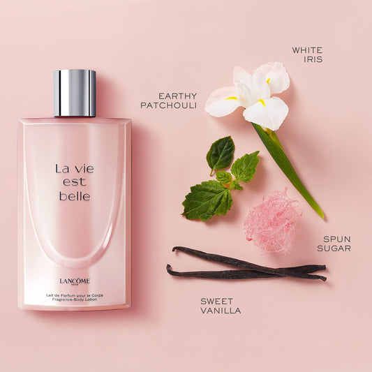 Lancôme close-up of pump and cap showing dispensing detail benefit: controlled application