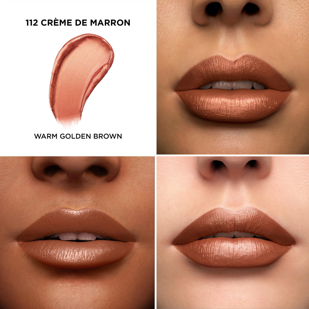 Lancôme L'Absolu Rouge bullet tilt showcasing creamy tip and smooth glide
