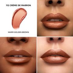 Lancôme L'Absolu Rouge bullet tilt showcasing creamy tip and smooth glide