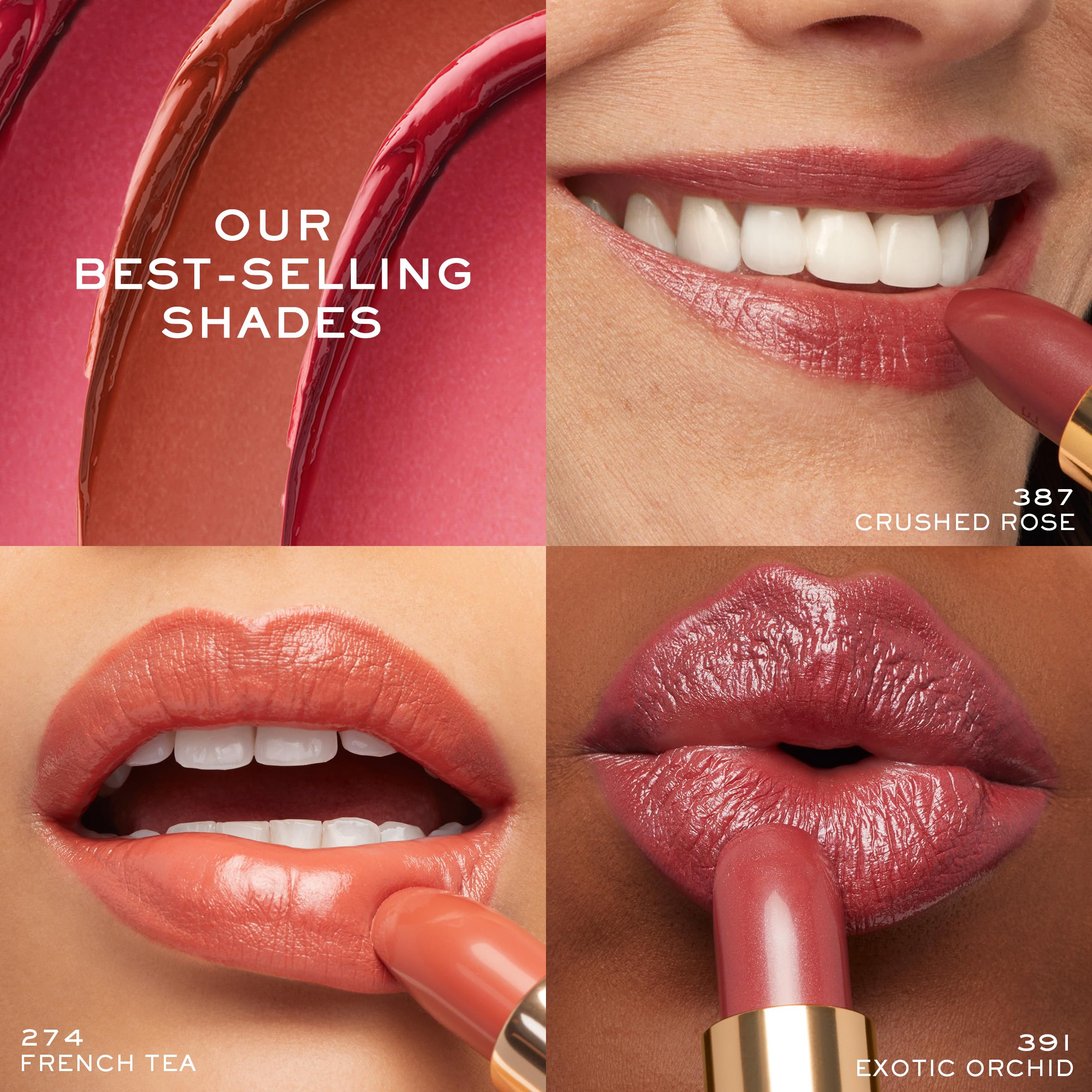 Lancôme lipstick styled on table conveying classic, polished look