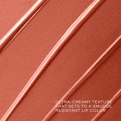 Lancôme application closeup on lips showing even coverage and sheen