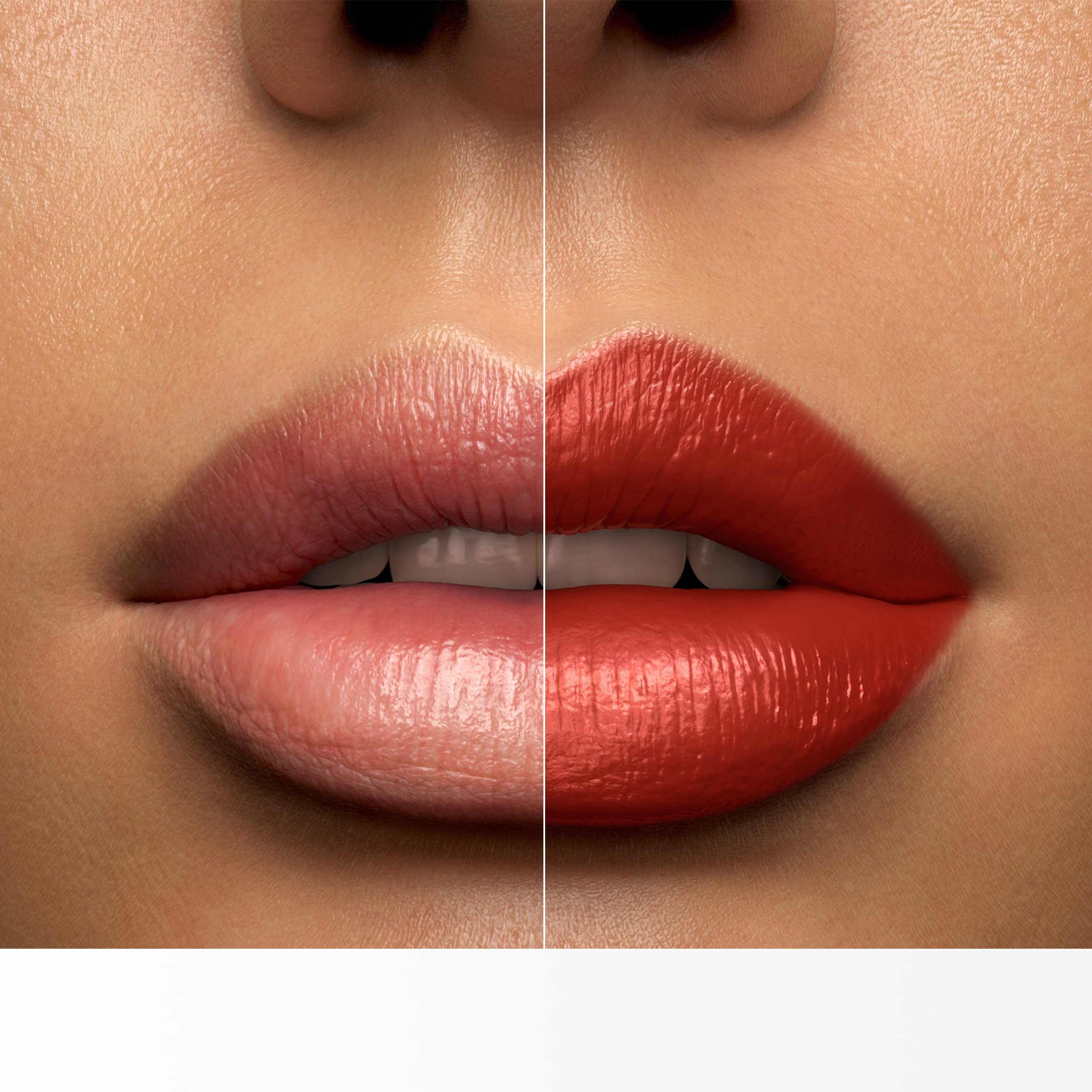 Lancôme lipstick next to coin showing scale and convenient size for handbag portability
