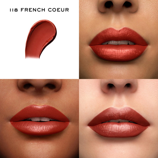 Lancôme swatch on inner arm showing true 118 French Cœur color and blendability benefit