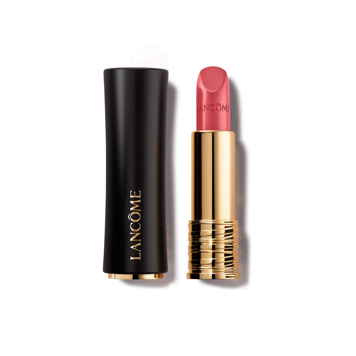 Lancôme lipstick front packaging showing elegant case and shade name