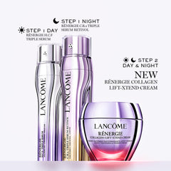 Lancôme before and after composite showing visible lift and contouring