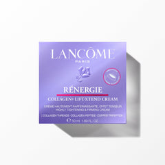 Lancôme texture close-up of thread-like cream illustrating firming effect