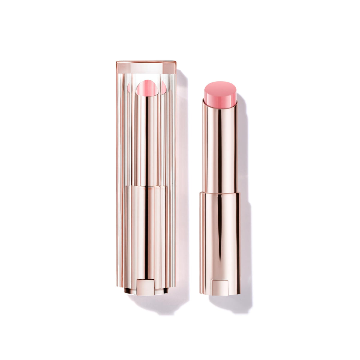 Lancôme lip idôle front twist-up showing the glossy bullet and instant shine benefit