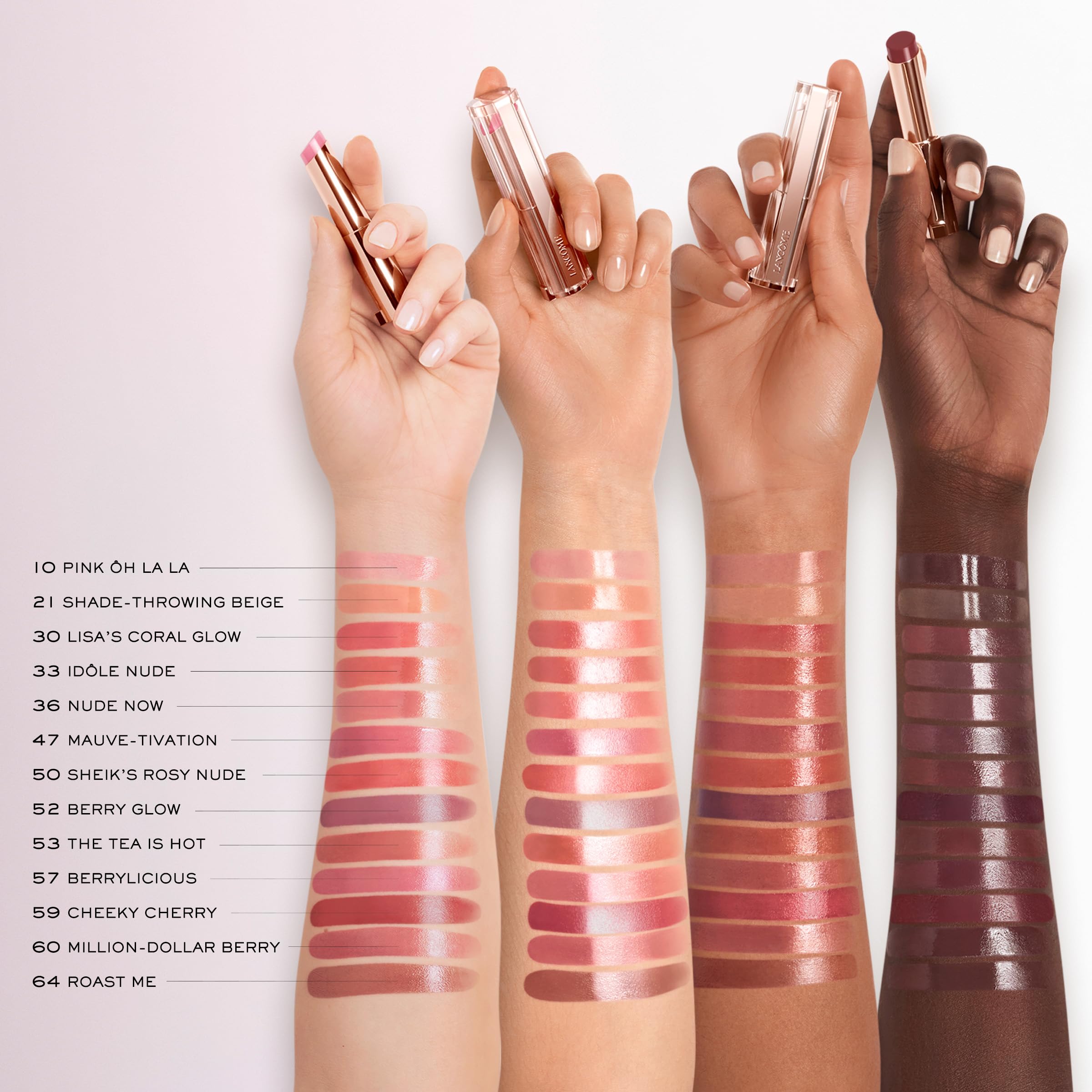 Lancôme Lip Idôle next to coin showing compact size and easy portability benefit