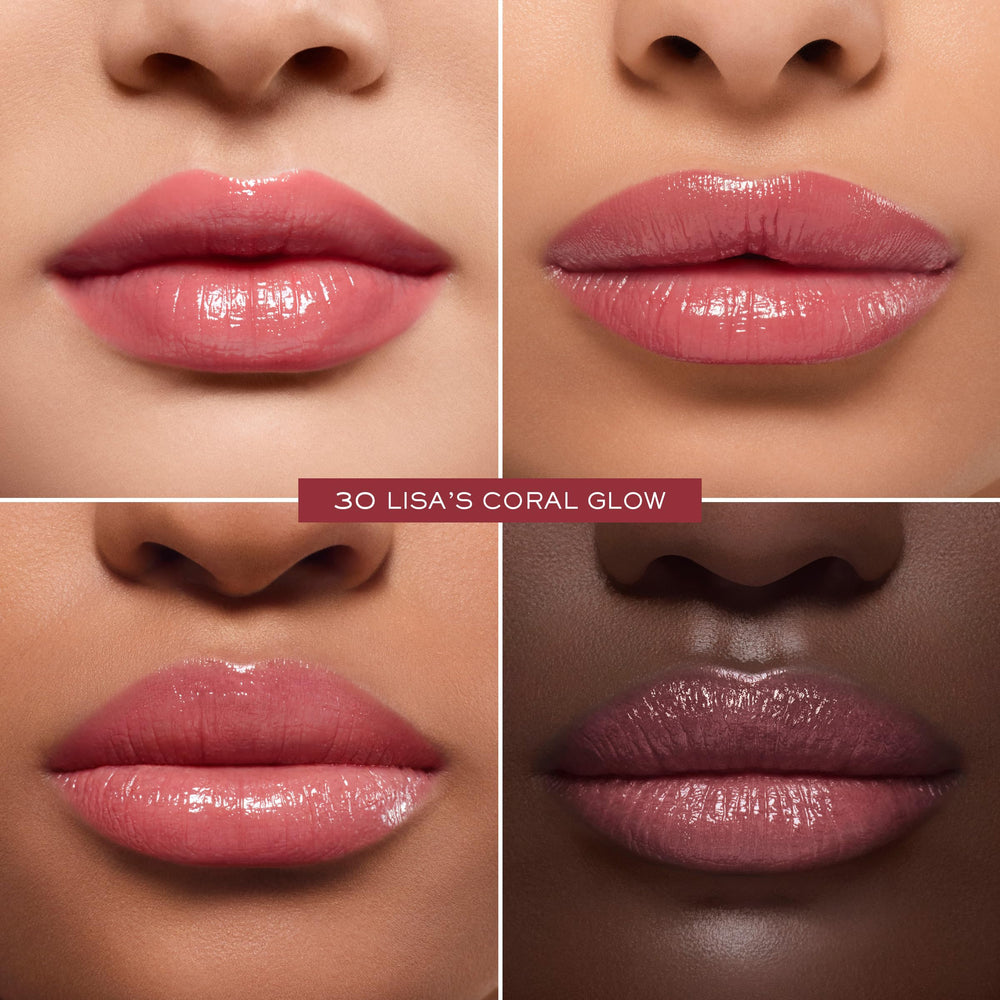 Lancôme Lip Idôle next to a hand for scale showing travel-friendly convenience benefit