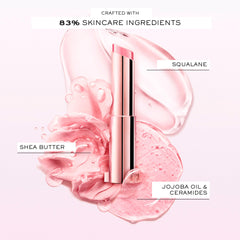 Lancôme shade swatches on arm showing buildable color and wear options