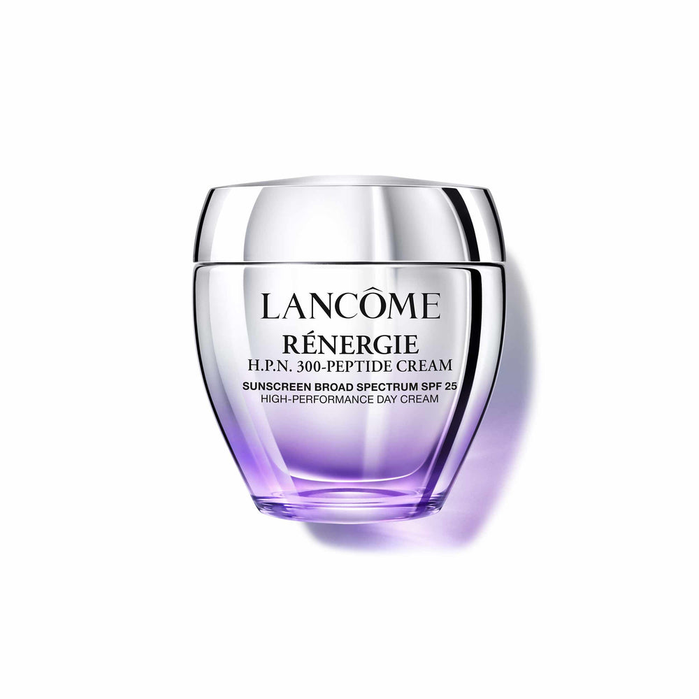 Lancôme jar front view showing elegant label and clear product identity benefits