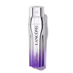 Lancôme bottle front view showing sleek packaging and visible formula benefits