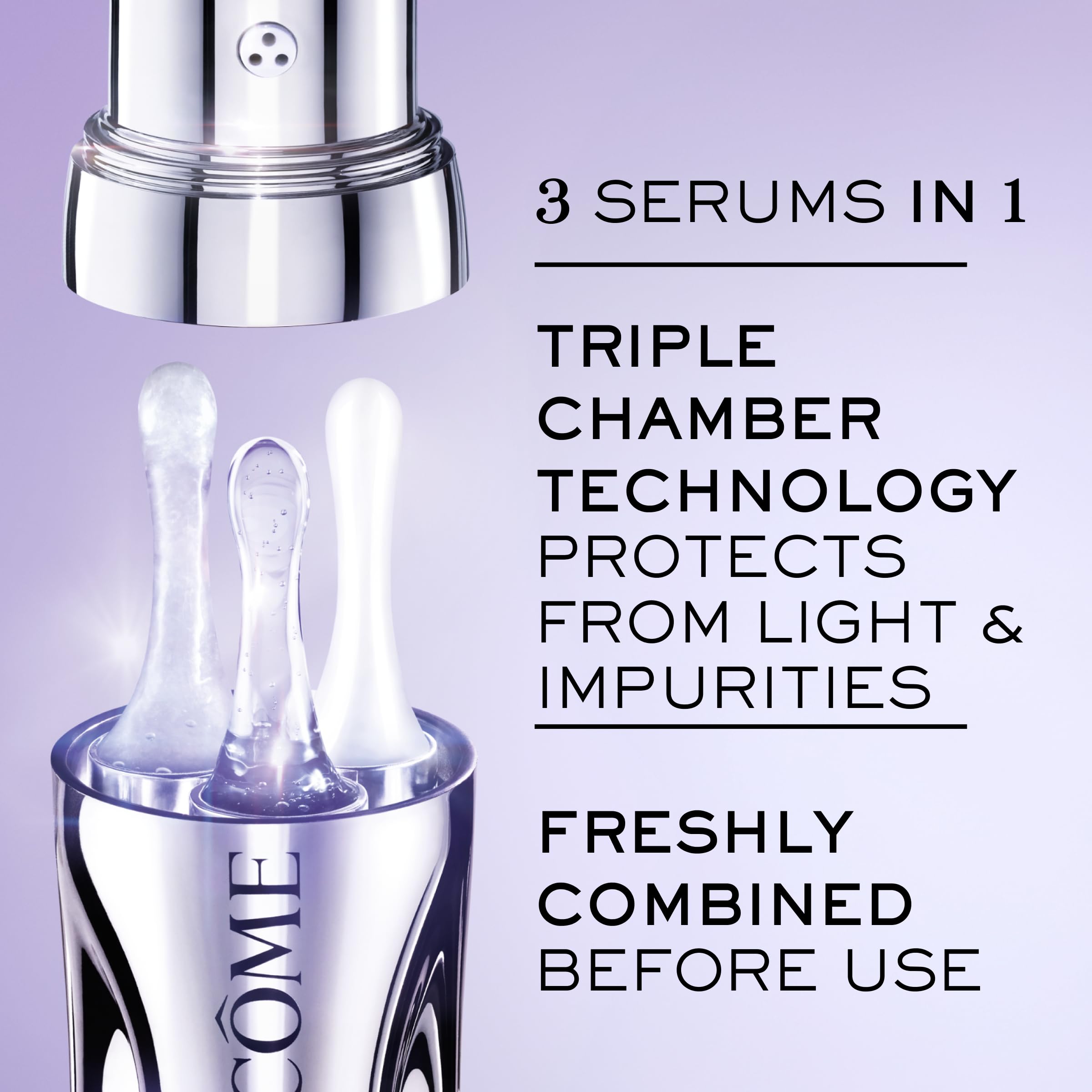 Lancôme ingredients label close-up showing key actives for brighter skin