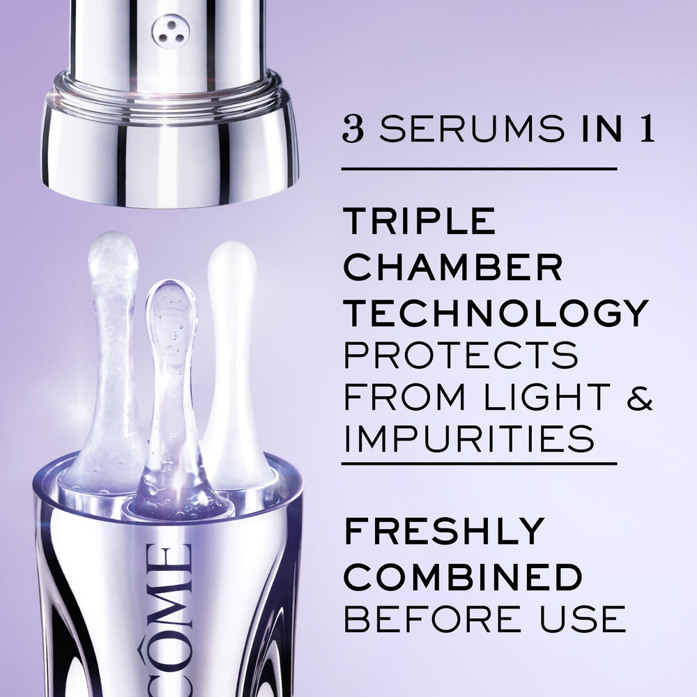 Lancôme ingredients label close-up showing key actives for brighter skin