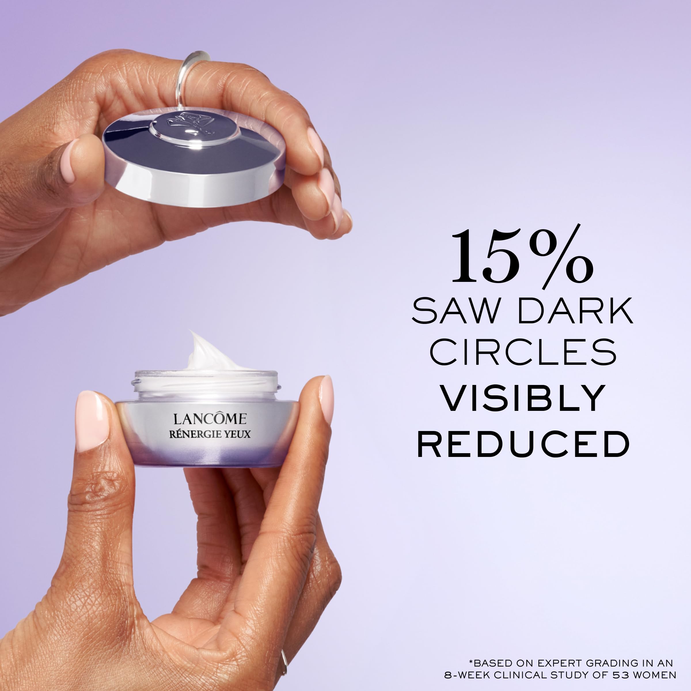 lancome creamy texture close-up highlighting smooth hydration and quick absorption