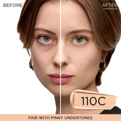 Lancôme cap and pump detail highlighting hygienic dispensing benefit