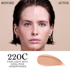 Lancôme product texture dispensed to show hydrating serum base benefits
