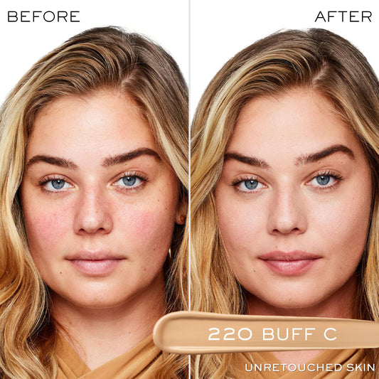 Lancôme applicator doe-foot close-up with precise tip for targeted coverage