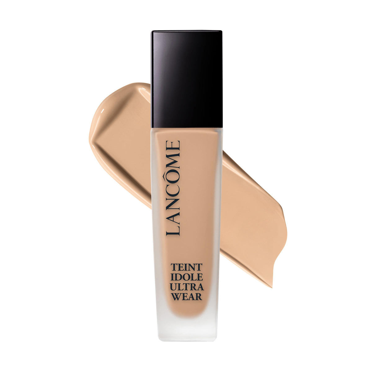 Lancôme front packaging showing bottle and label, professional presentation benefit