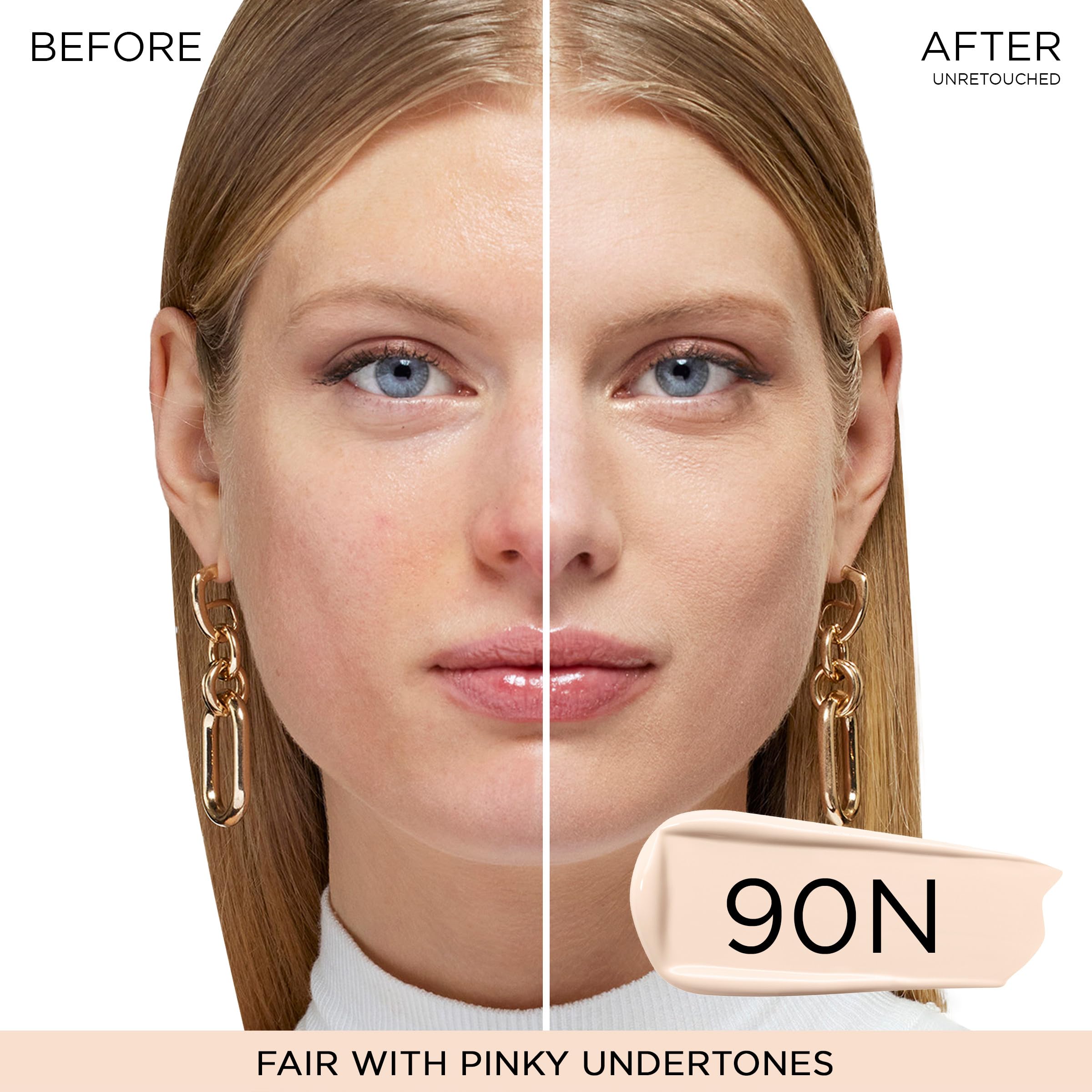 Lancôme pump and nozzle detail highlighting easy, mess-free dispensing benefit