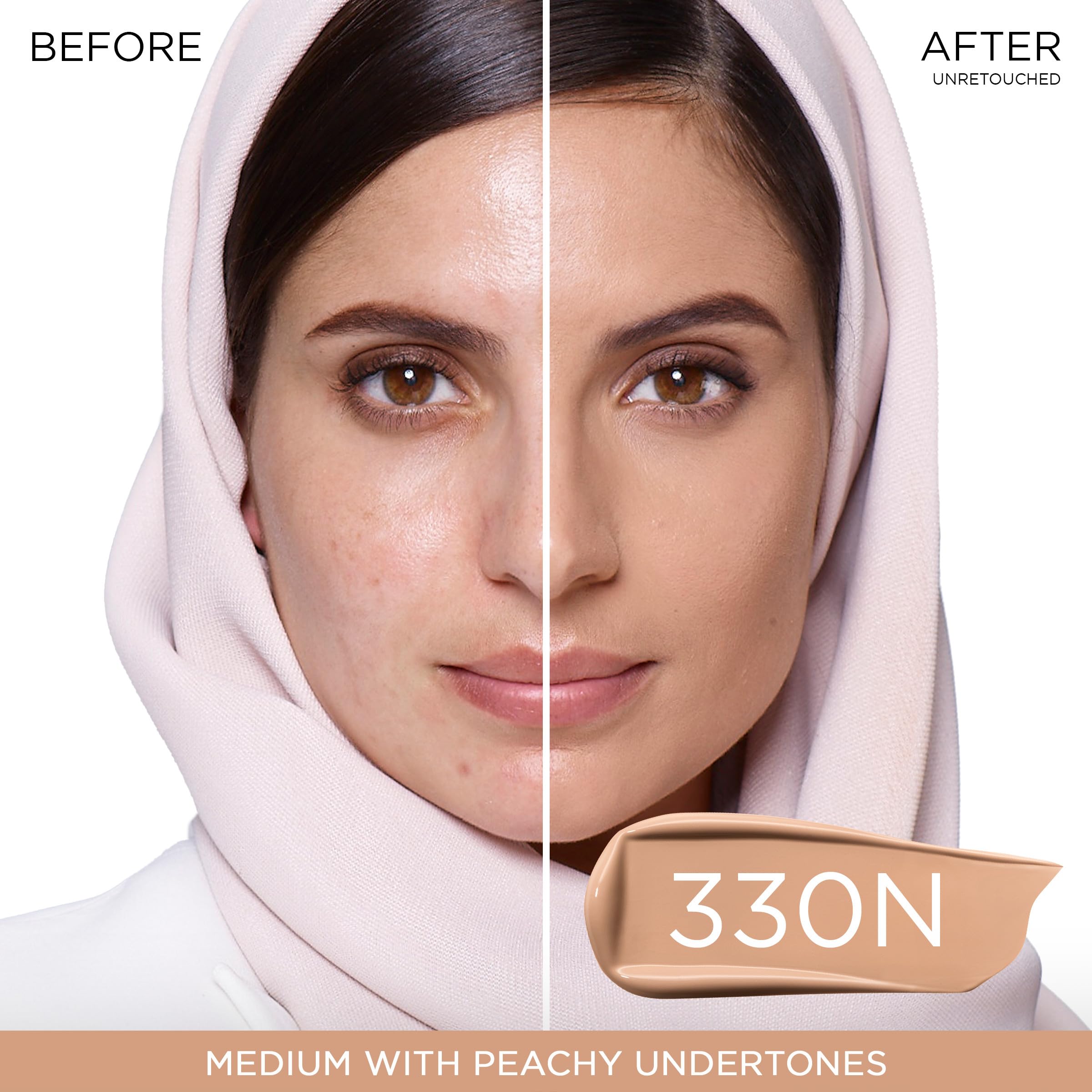 Lancôme pump detail highlighting easy dispensing and hygienic application