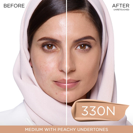 Lancôme pump detail highlighting easy dispensing and hygienic application