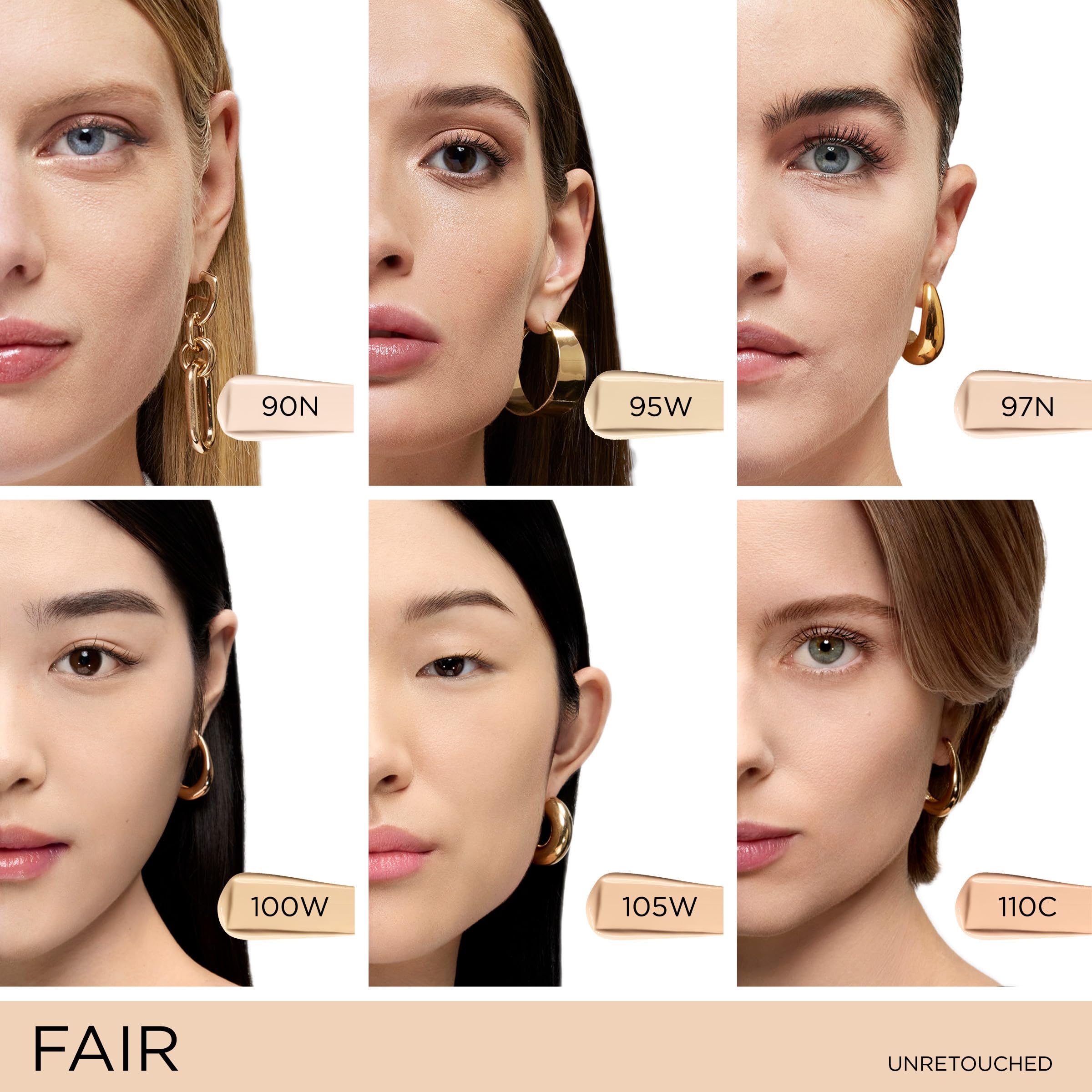 Lancôme shade 110C open jar showing color match for fair cool undertone