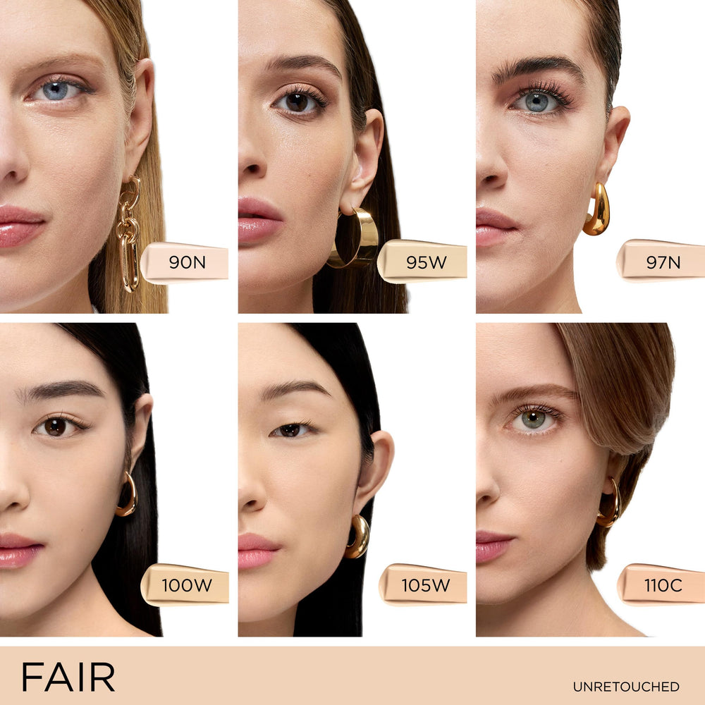 Lancôme shade 110C open jar showing color match for fair cool undertone