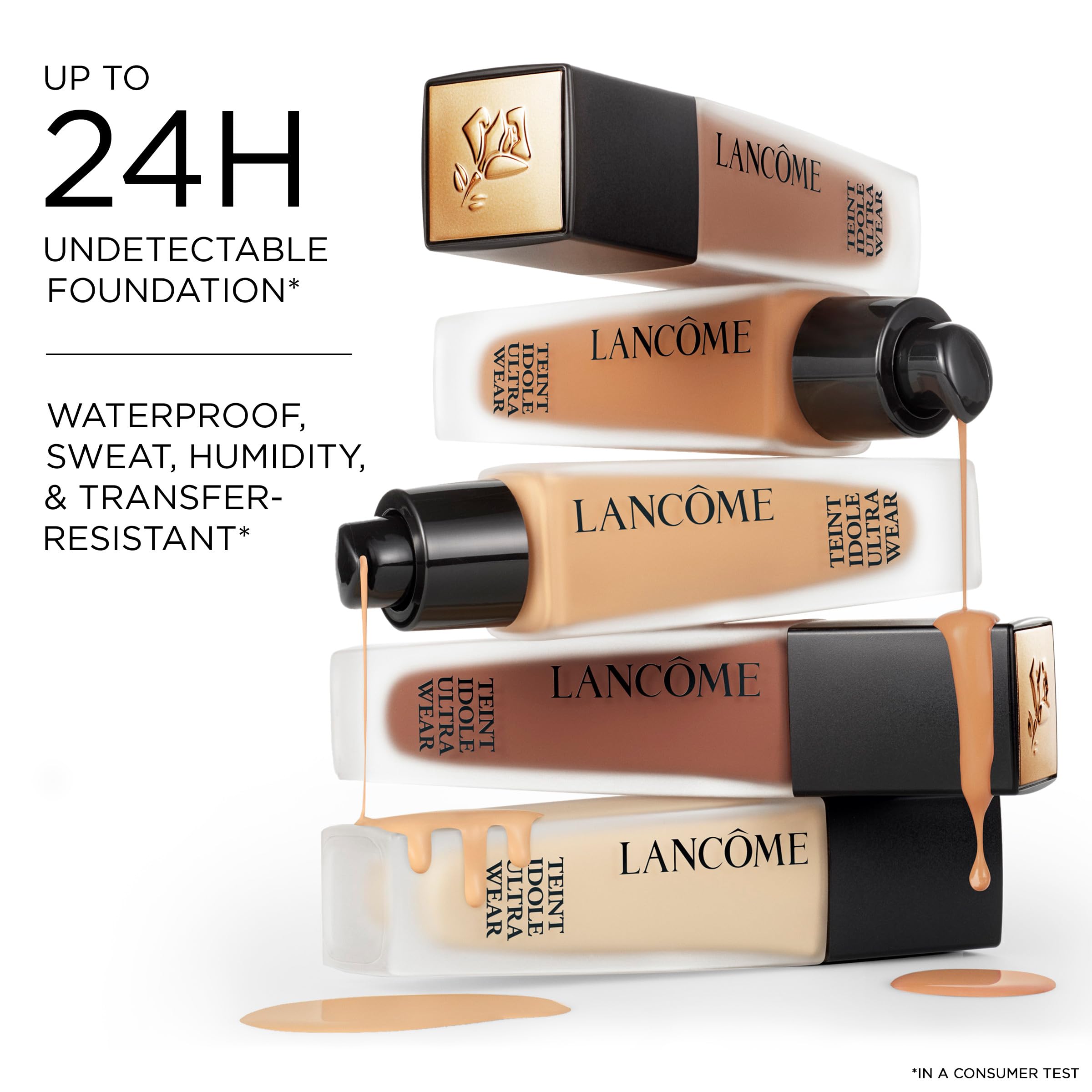 Lancôme product texture close-up revealing creamy, blendable formula for smooth application
