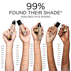 Lancôme texture swatch of foundation showing smooth matte finish and buildable coverage