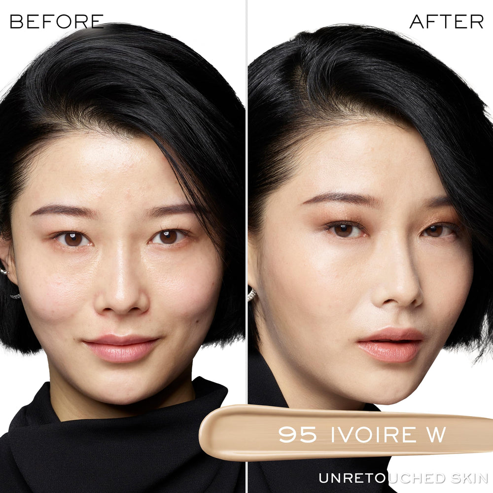 Lancôme wand applicator close-up demonstrating precise tip for targeted concealing benefits
