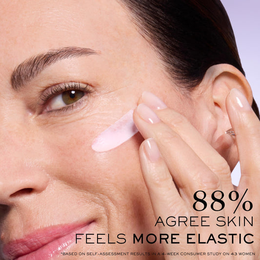 Lancôme cream texture close-up showing silky finish and hydrating feel