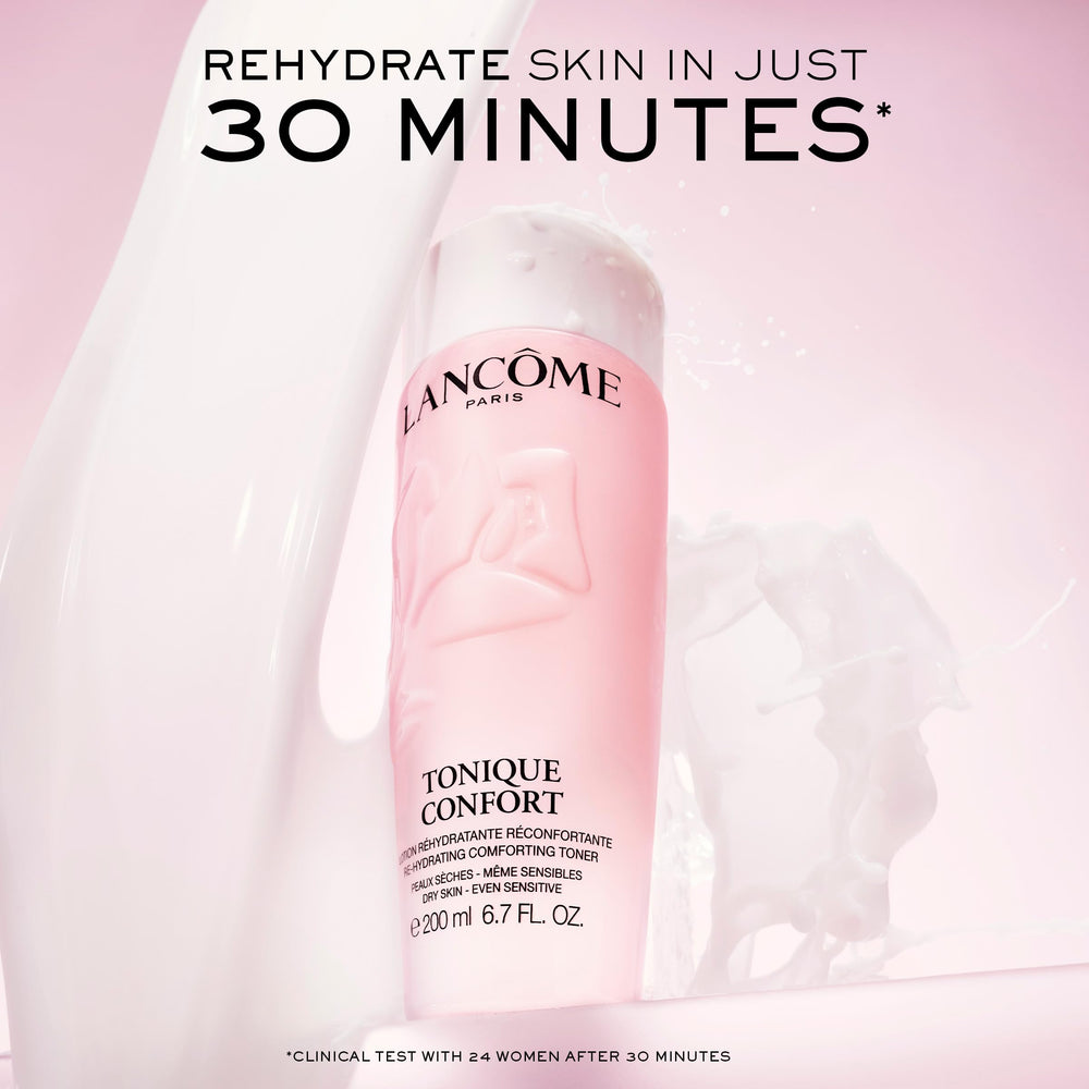 Lancôme milky texture close-up highlighting lightweight glide and smooth feel