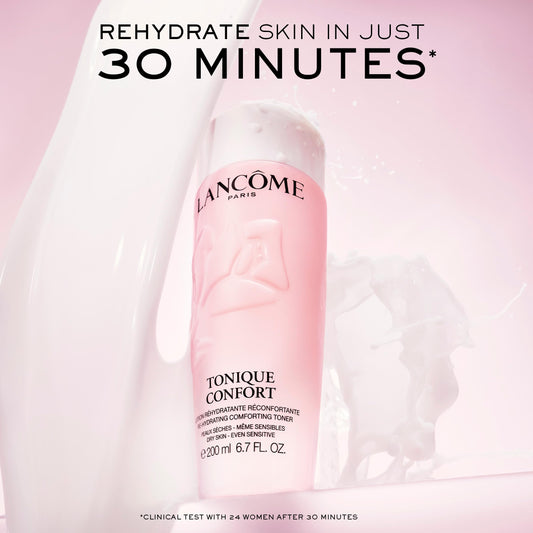Lancôme milky texture close-up highlighting lightweight glide and smooth feel