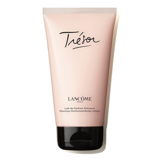 Lancôme Trésor front packaging showing bottle and label, elegant gift-ready presentation, radiant scent