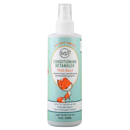 LANE & CO. front bottle packaging showing gentle detangler benefits