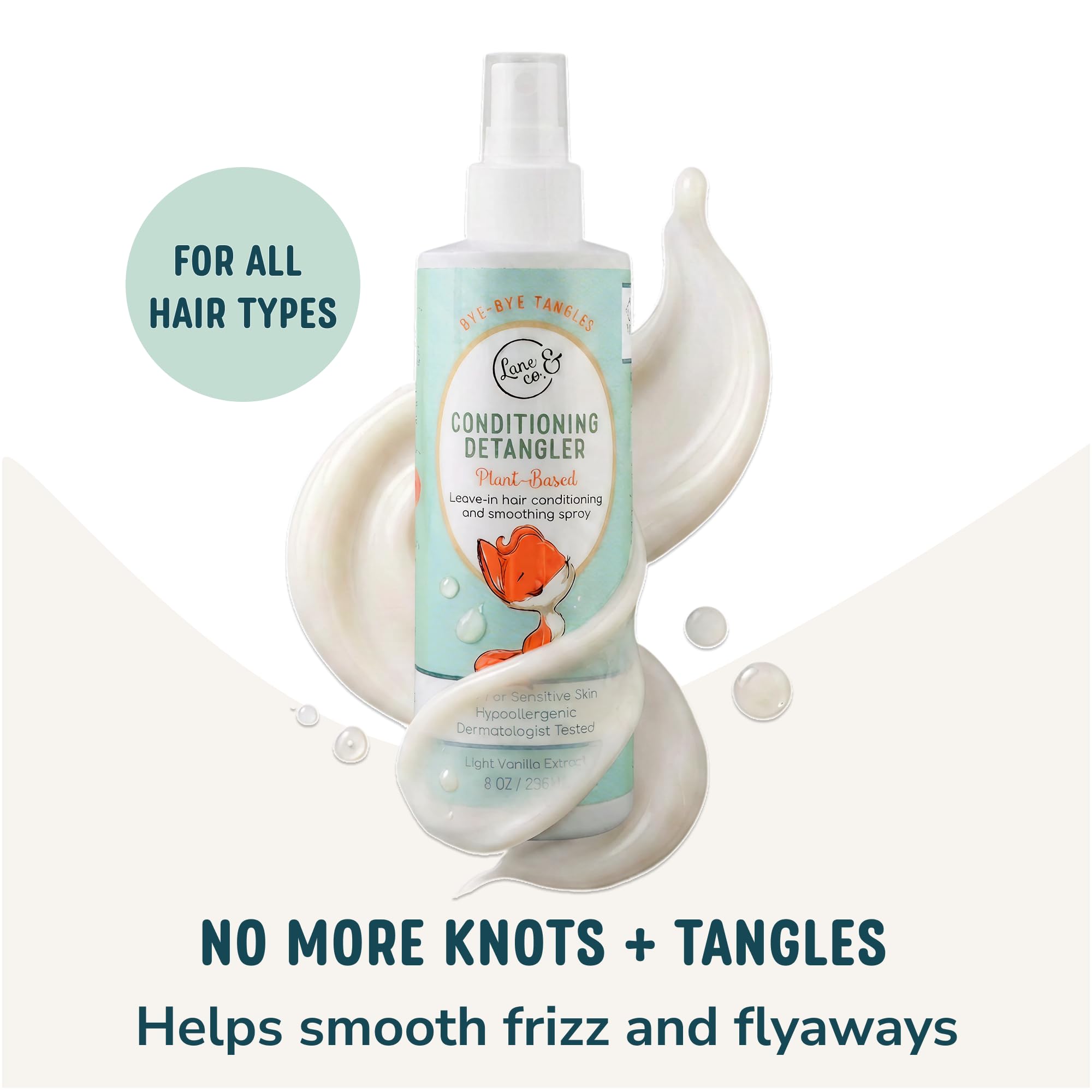 LANE & CO. spray mist in action delivering lightweight conditioning