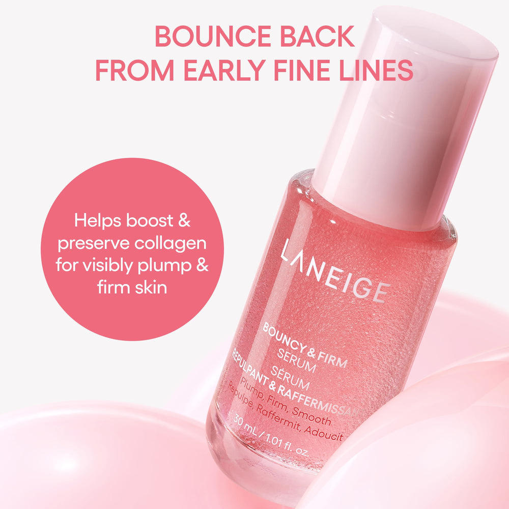 LANEIGE peony ingredient display emphasizing botanical support for collagen
