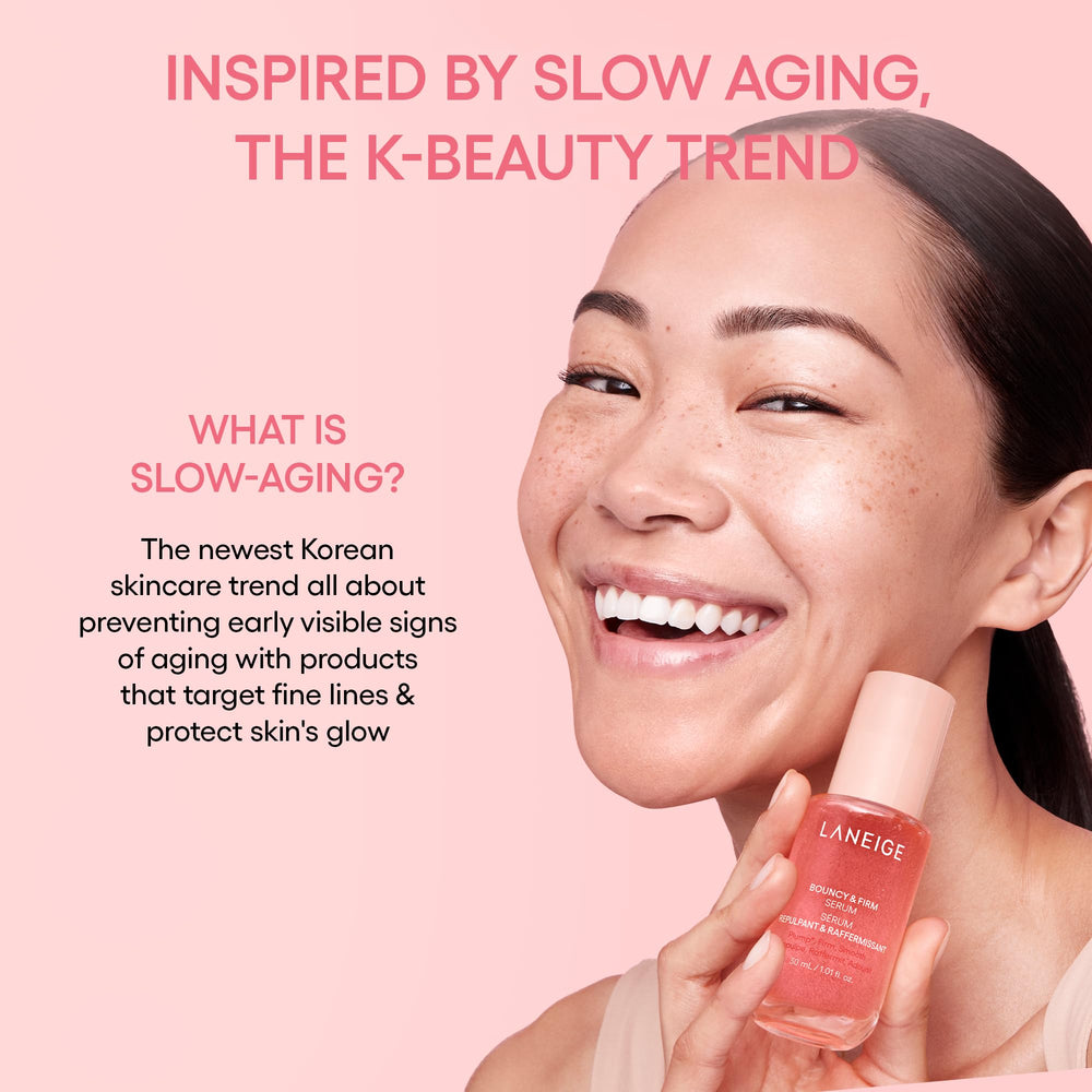 LANEIGE lifestyle bathroom setting showing routine-friendly, quick layering