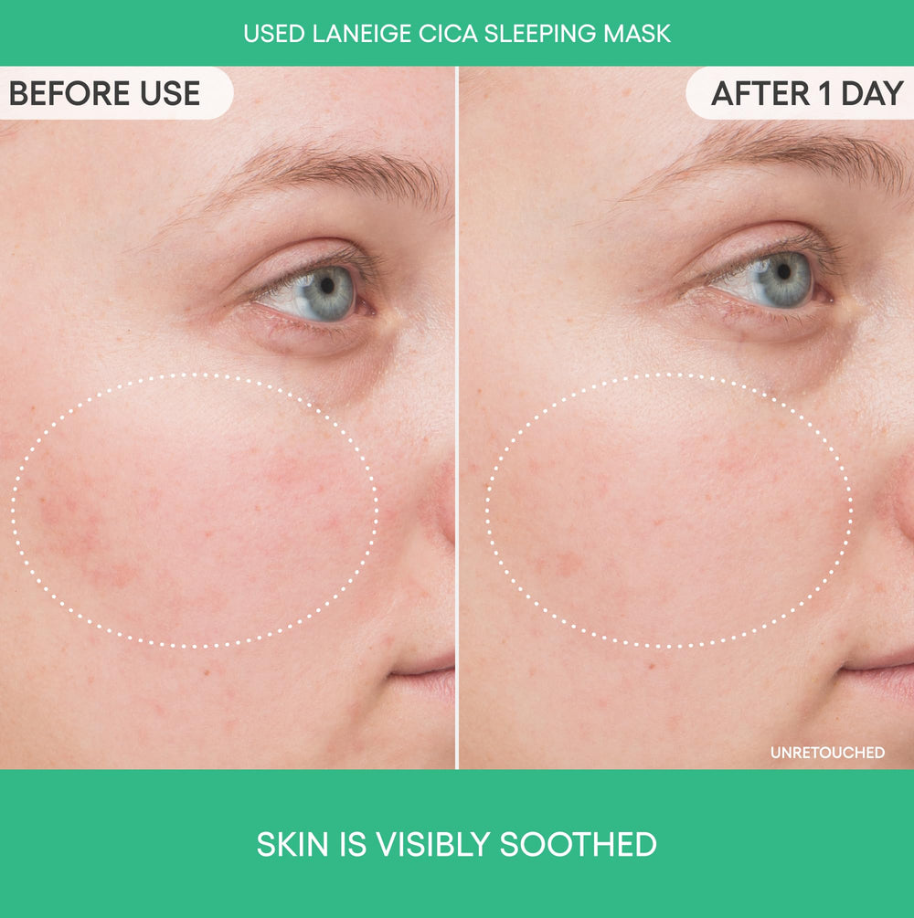 LANEIGE creamy texture close-up demonstrating lightweight absorbency benefit