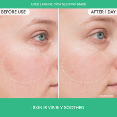 LANEIGE creamy texture close-up demonstrating lightweight absorbency benefit