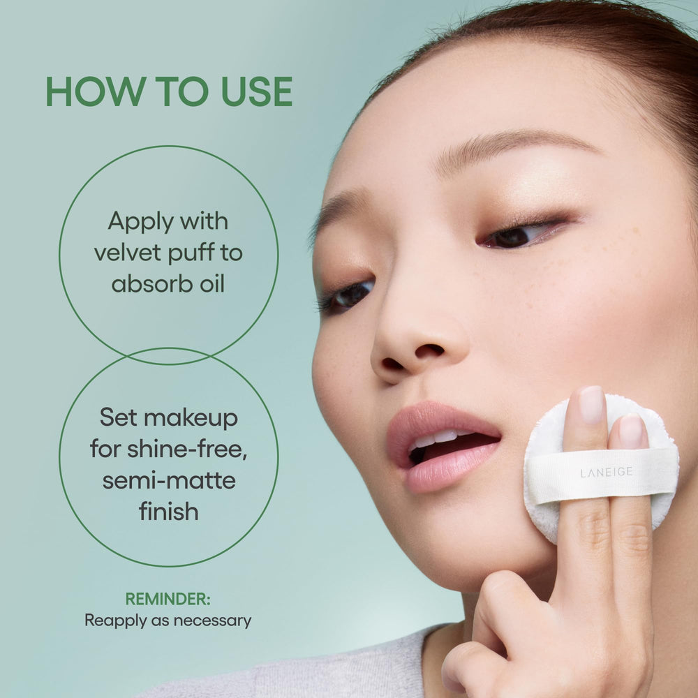 LANEIGE compact in hand showing travel size for quick touch-ups