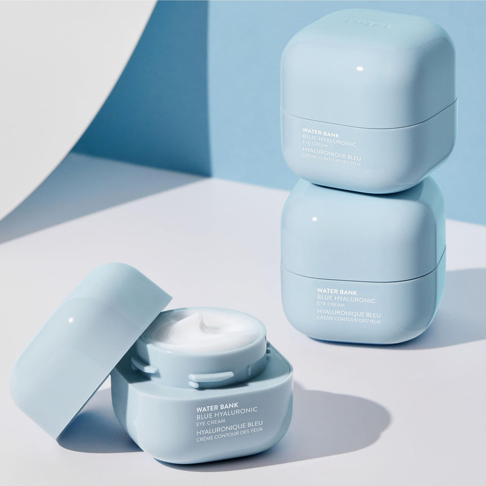 LANEIGE jar next to fingers showing scale and easy-to-apply size