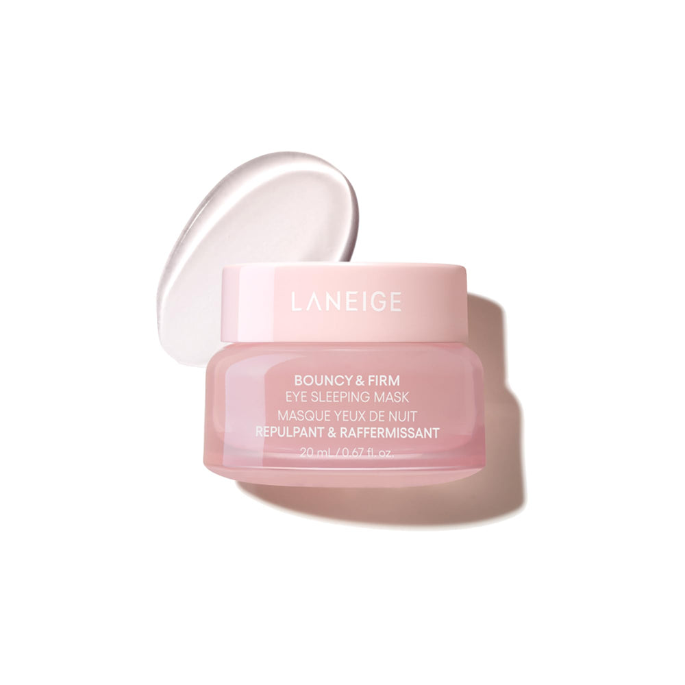 LANEIGE jar front view showing product and branding, conveys hydration benefit