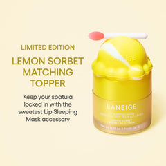 LANEIGE spatula and matching topper detail keeps applicator clean and handy