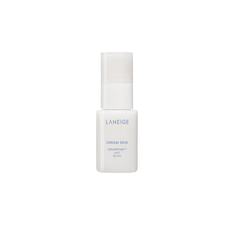 LANEIGE mini mist front packaging shows compact refillable bottle and quick hydration benefit