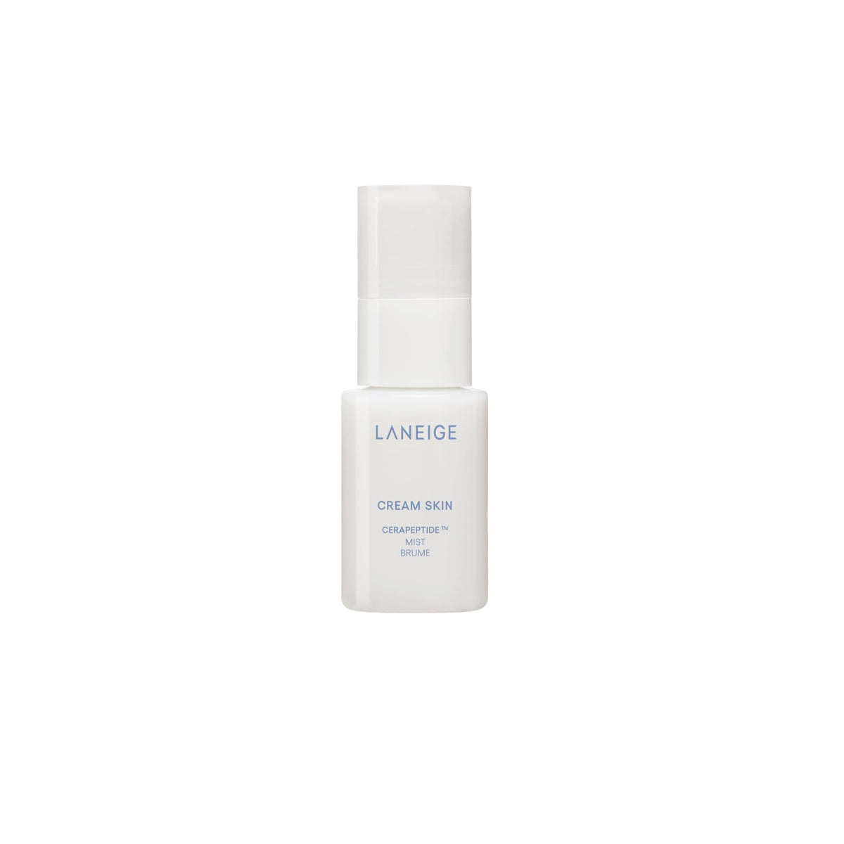 LANEIGE mini mist front packaging shows compact refillable bottle and quick hydration benefit