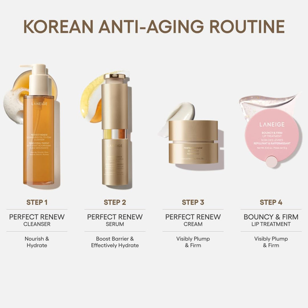 LANEIGE jar on a nighttime bathroom shelf suggesting evening routine and glow
