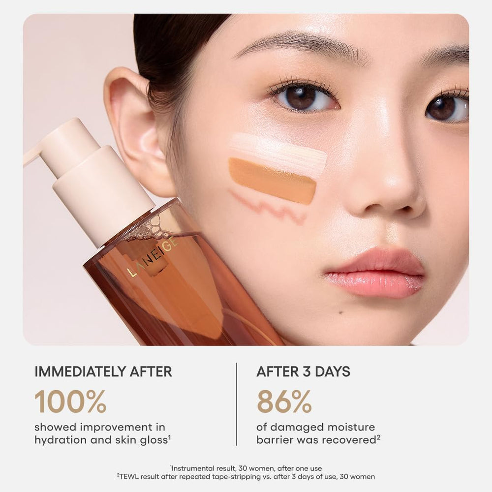 LANEIGE transformed foam texture showing gentle lather for deep cleansing