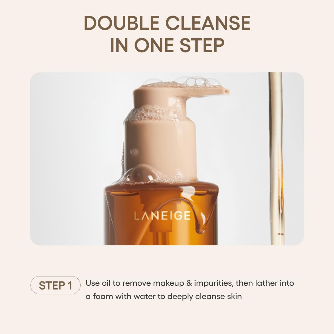LANEIGE removing mascara and sunscreen to show fast, thorough makeup removal